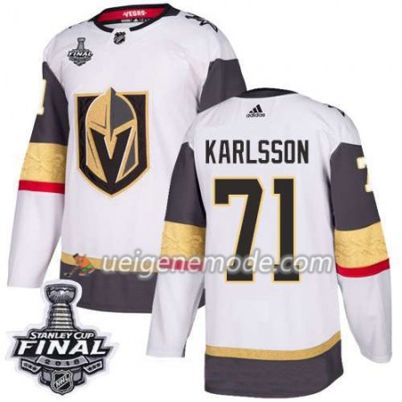 Herren Eishockey Vegas Golden Knights Trikot William Karlsson 71 2018 Stanley Cup Final Patch Adidas Weiß Authentic